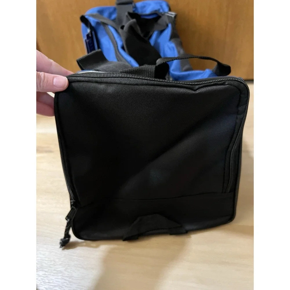 NWT Champion Logo Gym Duffel‎ Bag Royal Blue Black Medium Size Gym Weekender